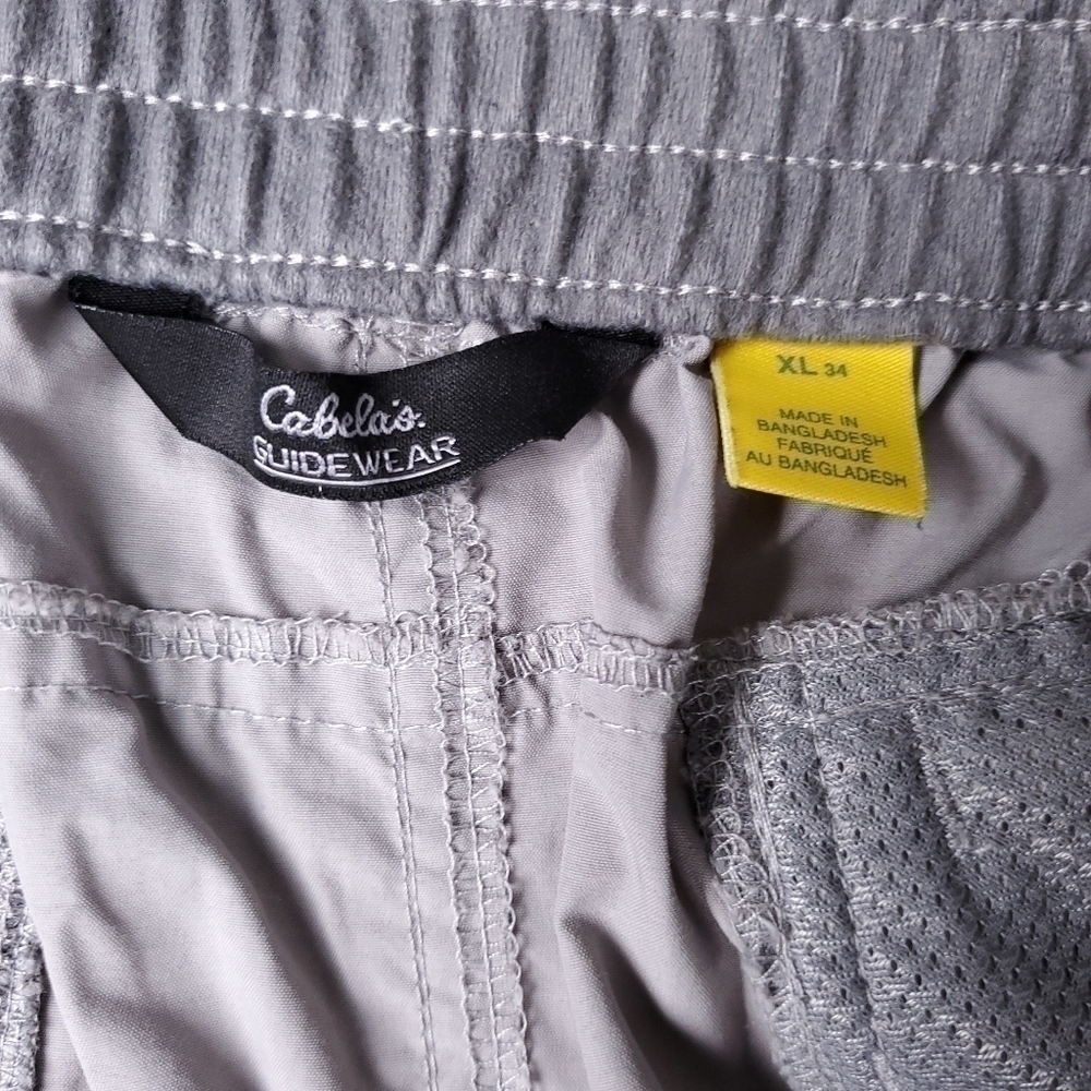 🔴 New Cabela's Guide Wear Grey Cargo Pants XL W38 - Picture 6 of 11